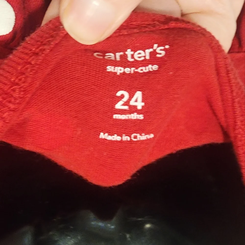 Carter's Red Baby Outfit 24 Months Polka Dot Dress
